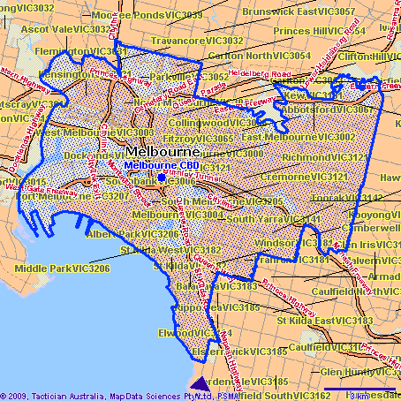 Melbourne CBD Map